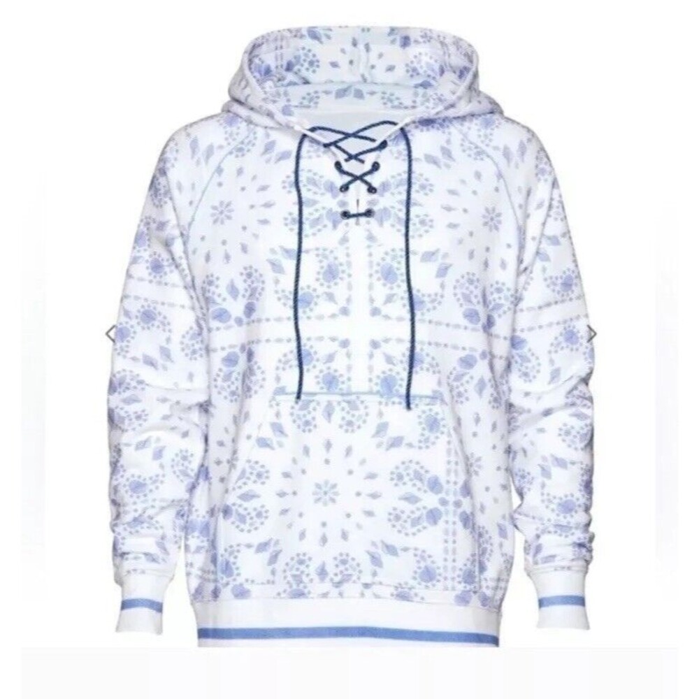 SER.O.YA mens casual unisex "Foster Hoodie". NWT Size M Printed Sweatshirt